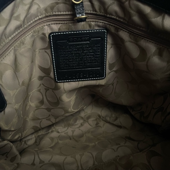 Coach Black Leather Satchel - Picture 14 of 15